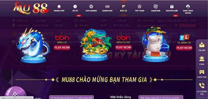 Giới thiệu nhà cái MU88VN Sự lựa chọn hàng đầu cho người chơi Việt